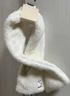 新品未使用　ミッフィ　ホワイト　マフラー　かわいい