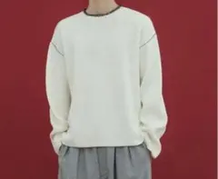 ADAM ET ROPE' ポイント ステッチ ルーズシルエットニット