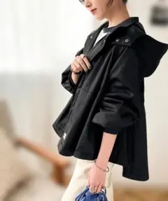 処分 JAVA ジャバコラボ 中綿入りラウンドヘムフレアマウンテンパーカー