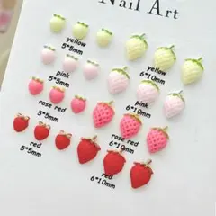 いちご 8P ネイルパーツ