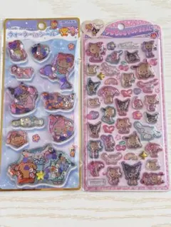 ウォーターインシール 日焼けキティ うるちゅる　２枚セット　サンリオ