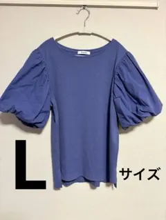 【新品再セール中】早い物勝ち　パフスリーブ トップス 半袖　Lサイズ