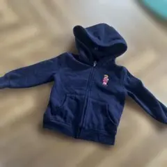 Ralph Lauren 18M フード付き裏起毛パーカー ネイビー