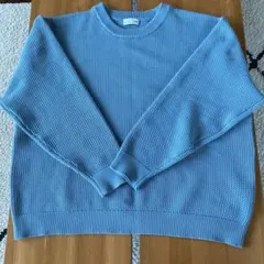 ライトブルー セーター サイズF ポリエステル100%