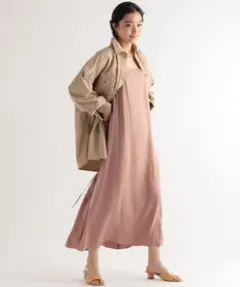 BABYLONEウォッシャブルシルクワンピース