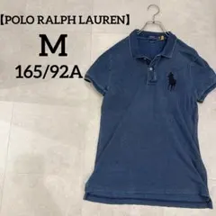 POLO RALPH LAUREN インディゴ染め　ポロシャツ M ビックポニーのサムネイル
