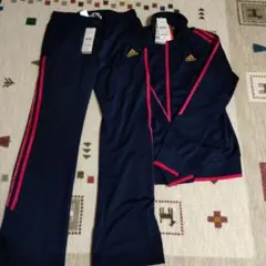 【大幅値下げしました】adidas レディースジャージ上下セット Ｌ寸（新品）