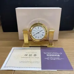 動作品 WAKO 置時計 インテリア ゴールド 丸型 SHK005G
