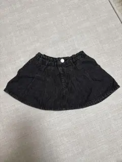 プティマイン 80 デニム　スカート　ショーパン付き