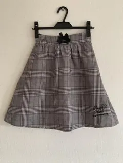 メゾピアノ　チェック柄フレアスカート