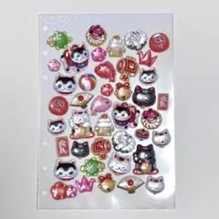 ボンボンドロップシール 和柄 縁起物 1シート おすそ分け