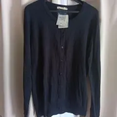 ダークブルー カーディガン