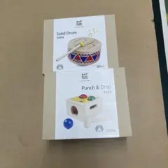 【中古玩具2点セット】 プラントイ　パンチ＆ドロップ、ソリッドドラムのサムネイル