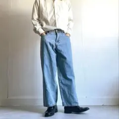 古着 GAP ワイドデニム ライトブルー