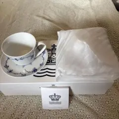 新品未使用ロイヤルコペンハーゲンブルーブルーテッドカップアンドソーサー
