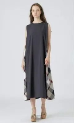 ブルーレーベル　ドライブロードマキシドレス