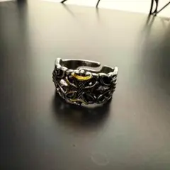 シルバー リング 指輪 クロス柄 Y2K ヴィンテージ風