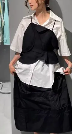 enfoldエンフォルドALIENCAMISOLEVESTパーツベスト黒38美品 - メルカリ