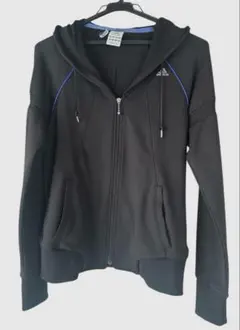 (レア) adidas フード付き ブラックジャージ