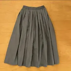 ブラウニー　レディース　ロングスカート　フレアスカート　ブルー　上品　フリーのサムネイル
