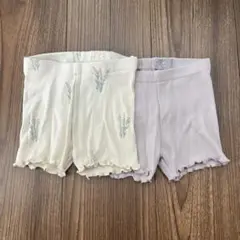 H&M オーガニックコットン ベビーレギンス 2色セット