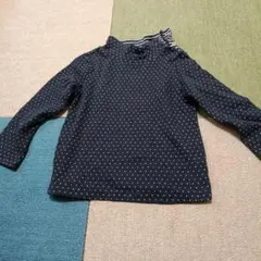 babyGap ネイビー ドット柄 タートルネック 95cm