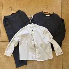 riziere シングルノーカラージャケットセットアップ 120