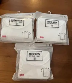 ユニクロCREW NECK DRY COLOR T-SHIRT Sサイズ 3枚