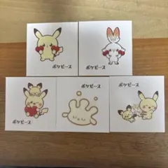 ポケモンパン　シール　ポケピース第2段　5枚セット