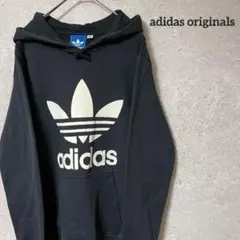 adidas アディダス オリジナルス トレフォイル パーカー ビッグロゴ S
