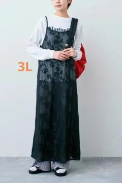 リブイン レースキャミワンピース フェリシモ