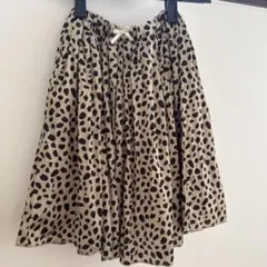 USED. anyFAM 水玉模様フレアスカート 100-110