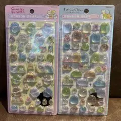 【正規品】　ボンボンドロップシール　すみっコぐらし　ブルー　ピンク　2種セットのサムネイル