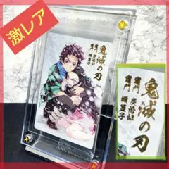 【激レア】鬼滅の刃 箔押しビジュアルカード 竈門炭治郎&禰豆子