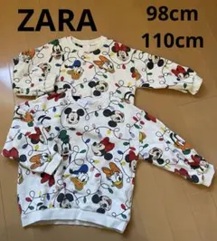 ミッキーマウスキャラクター トレーナー クリスマス2着セット 110cm98cm