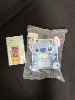 一番くじ スティッチ おちゃめぬいぐるみマスコット D賞　ステッカーJ賞セット