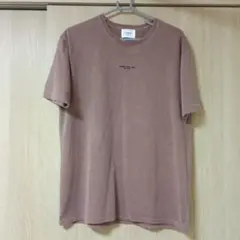 ブラウン 半袖Tシャツ ロゴ入り