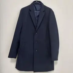 ネイビー チェスターコート