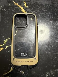 ROOT CO.SHOCK RESIST iPhone15Proケース　コヨーテ
