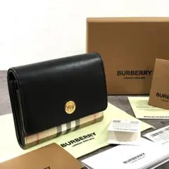 極美品 BURBERRY 三つ折り財布 ヴィンテージチェック 291のサムネイル
