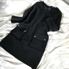 Lois CRAYON ロイスクレヨン　長袖　ワンピース　チュニック M 黒