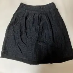 NATURAL BEAUTY ひざ丈スカート ブラック 40