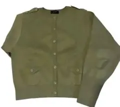 キャバン CABaN コットンカシミヤ エポーレットカーディガン