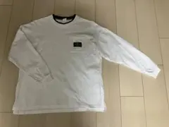 長袖Tシャツ　男児　男の子　ボーイズ　ジュニア　150サイズ　白×黒