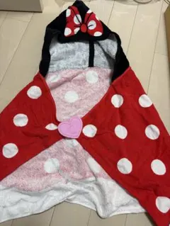 ミニーマウス フード付きタオル