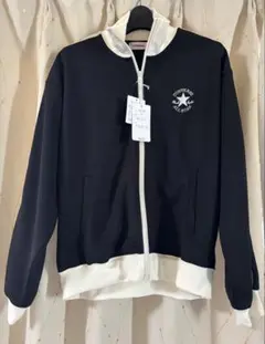 お値下げしました。CONVERSE ジップアップトレーナー ブラック/ホワイト