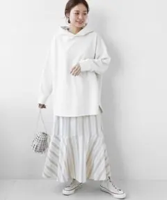 春物★美品★ジャーナルスタンダードレリューム ストライプスカート定価9,350円