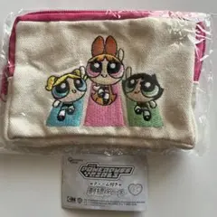 パワーパフガール　刺繍ポーチ　集合