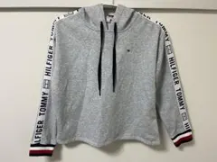 TOMMY HILFIGER ロゴ パーカー グレー フーディー レディース