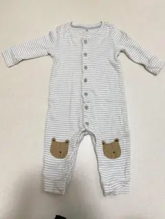 baby gap ストライプロンパース 3-6ヶ月